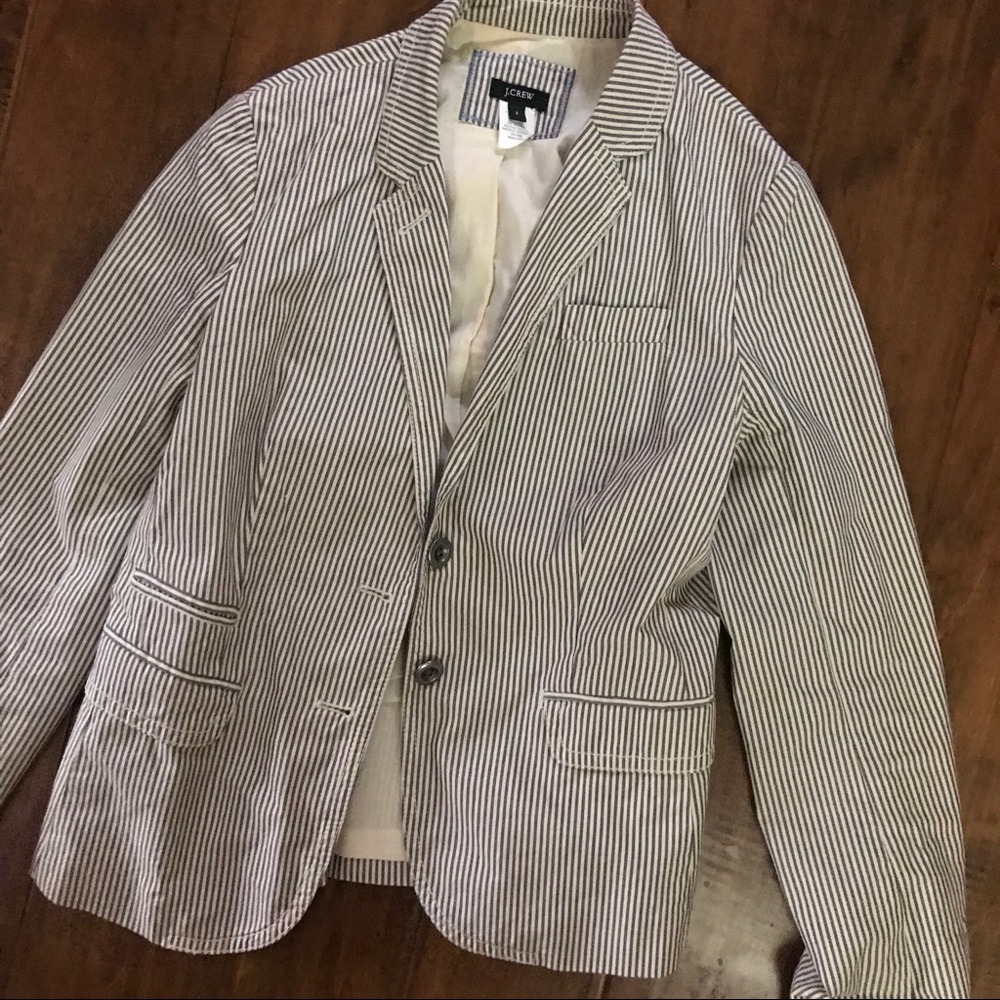 JCrew Striped Blazer